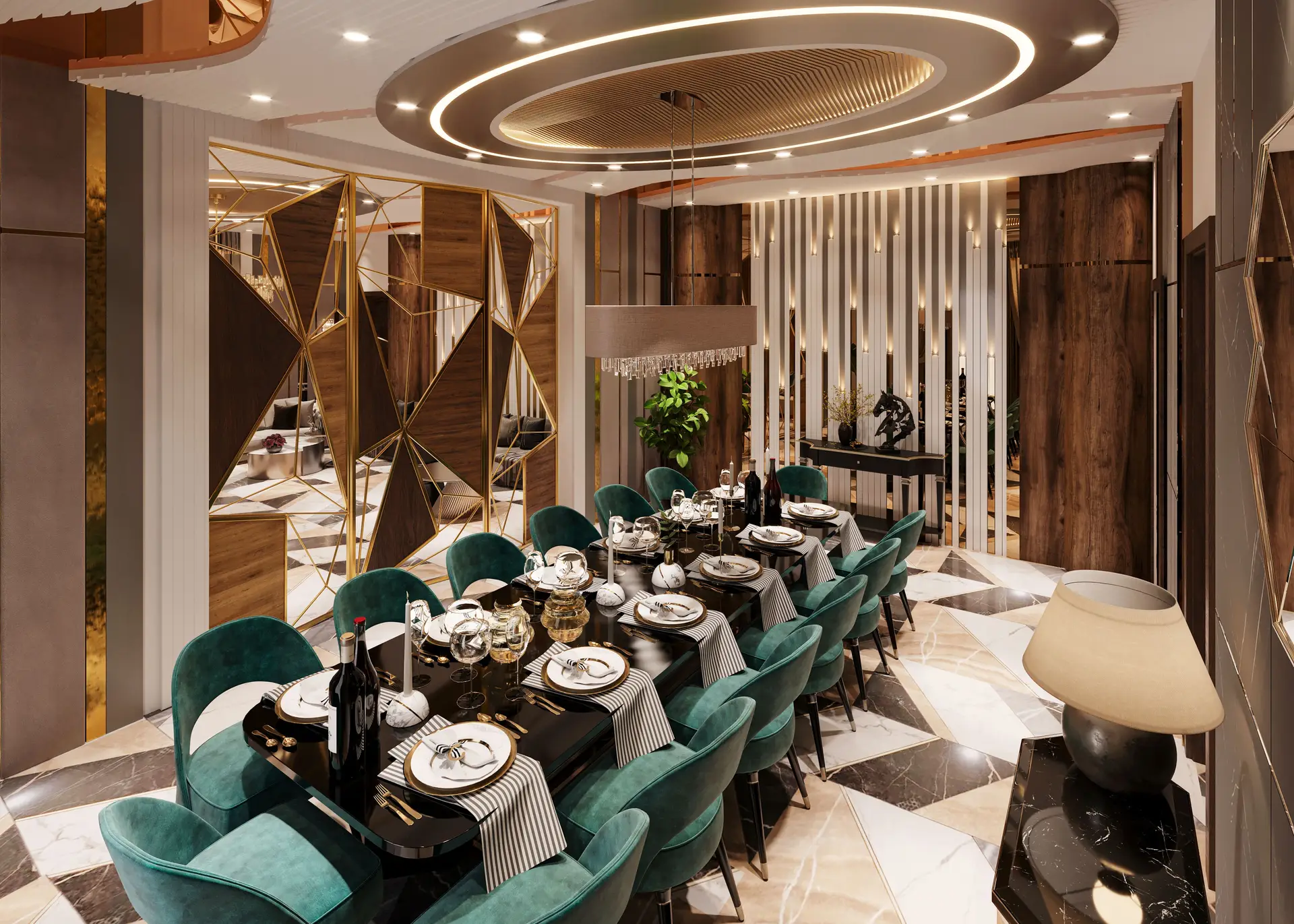 Premium suitin yataq və istirahət zonası